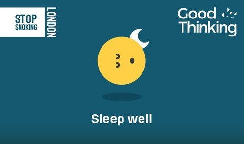 Good Thinking and Stop Smoking London sleep well poster